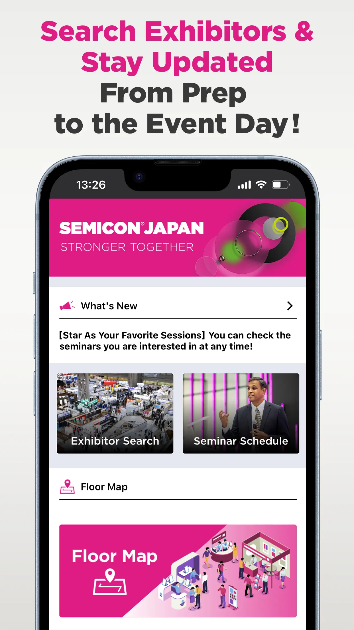 Search Exhibitors & Stay Updated From Prep  to the Event Day!