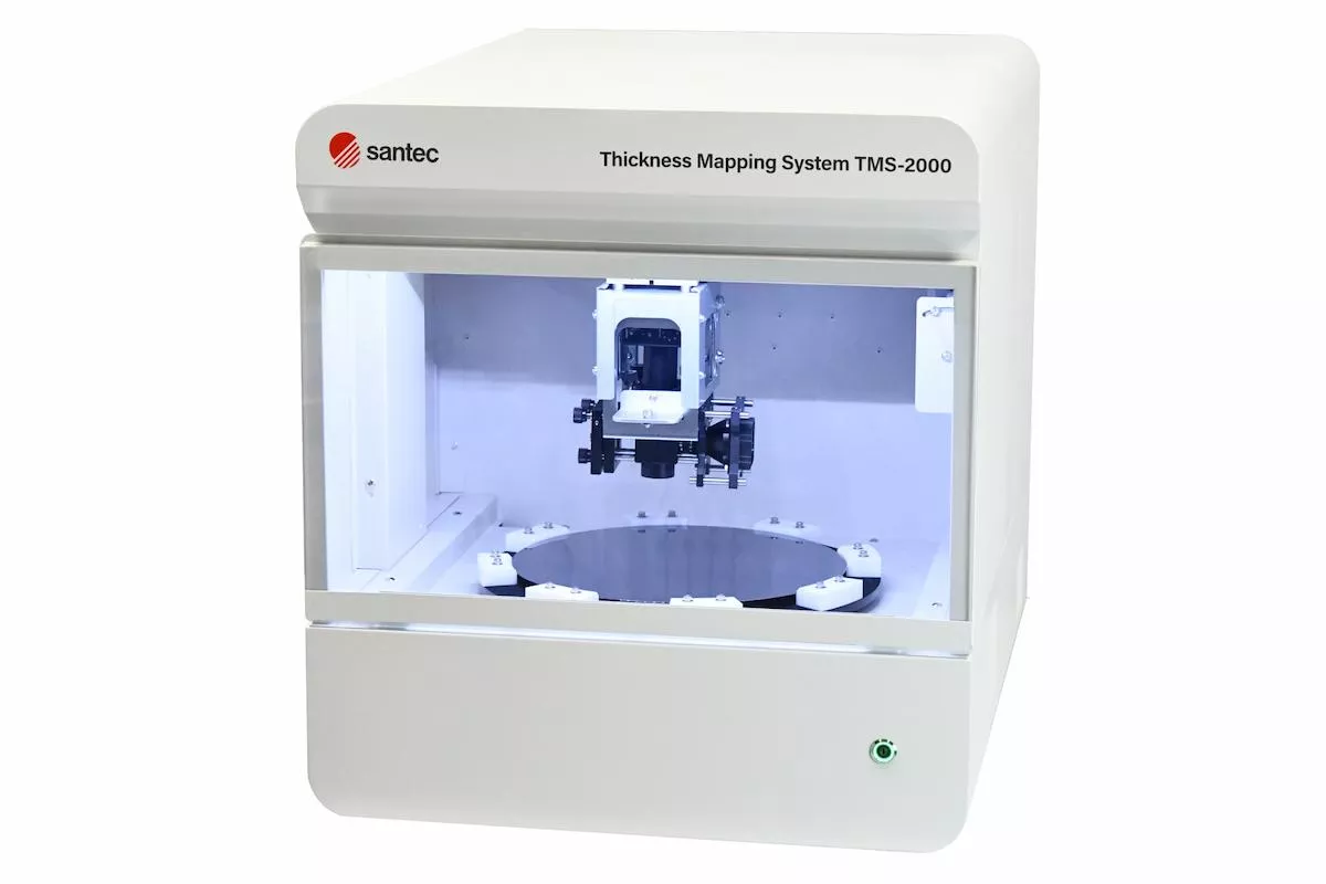 高精度ウェーハ厚分布測定器「TMS-2000」（出所：santec）