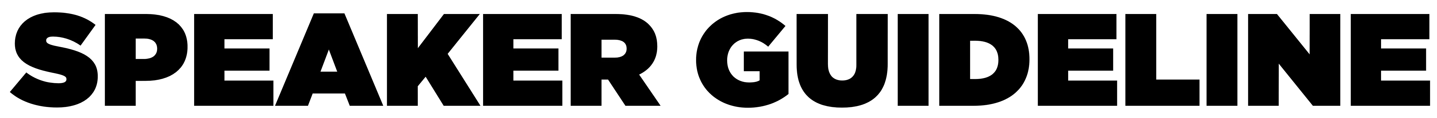 SPEAKER GUIDELINE