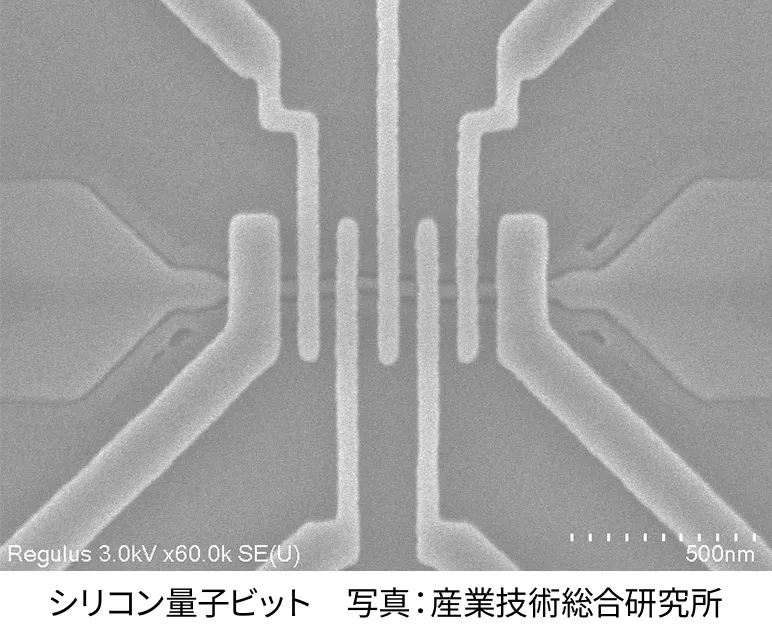 シリコン量子ビット　写真：産業技術総合研究所