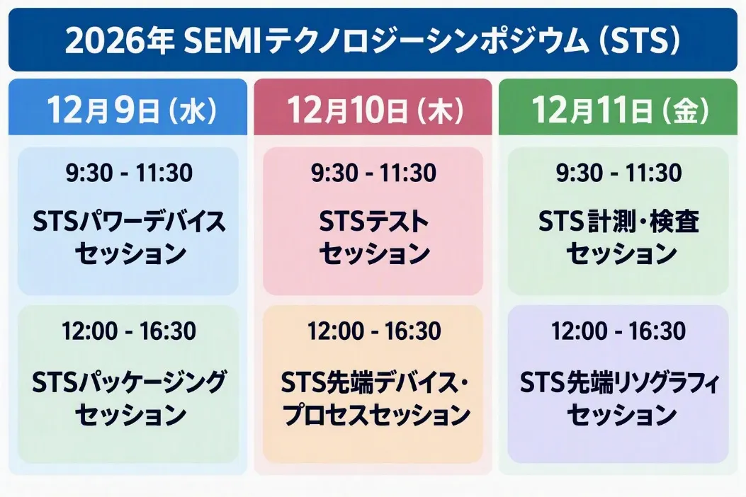 図2　STS 2026のセッション枠